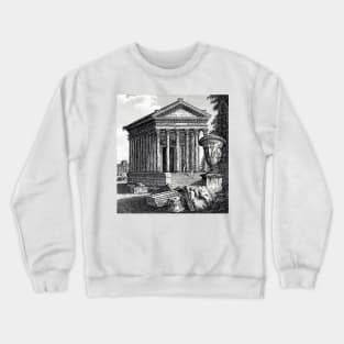 Gods Temple of Olympus in Rome Mythology Crewneck Sweatshirt